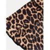 imageSOLY HUX Girls Summer Mini Skirts High Waisted Ruffle Layered Skirts Swing Flowy Skater Tennis SkirtBrown Black Multi
