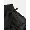 imageSOLY HUX Girls Summer Mini Skirts High Waisted Ruffle Layered Skirts Swing Flowy Skater Tennis SkirtPlain Black