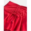 imageSOLY HUX Girls Summer Mini Skirts High Waisted Ruffle Layered Skirts Swing Flowy Skater Tennis SkirtPlain Red