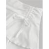 imageSOLY HUX Girls Summer Mini Skirts High Waisted Ruffle Layered Skirts Swing Flowy Skater Tennis SkirtPlain White