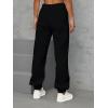imageSOLY HUX Womens Butterfly Print Drawstring High Waisted Sweatpants Joggers PantsButterfly Graphic Black