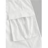 imageSOLY HUX Womens Parachute Cargo Pants Elastic Waist Baggy Y2K Pants with Pockets StreetwearPure White