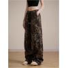 imageSOLY HUX Womens Plus Size Leopard Print Sweatpants Drawstring Waist Wide Leg Y2k Pants with PocketsBrown Leopard