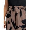 imageSOLY HUX Womens Plus Size Print Belted Jumpsuits Casual Summer Sleeveless Square Neck Wide Leg Tank Romper Long PantsBlack and Brown