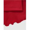 imageSOLY HUX Womens Summer Ruffle Layered Mini Skirts Drawstring Ruched High Waisted Flowy Skater SkirtsPure Red