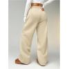 imageSOLY HUX Womens Sweatpants Drawstring High Waisted Baggy Wide Leg Pants with PocketsPure Khaki