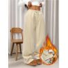 imageSOLY HUX Womens Sweatpants Drawstring High Waisted Baggy Wide Leg Pants with PocketsPure Khaki
