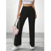 imageSOLY HUX Womens Sweatpants High Waisted Straight Leg Pants Drawstring Fall Casual TrousersSolid Black