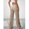 imageSOLY HUX Womens Sweatpants High Waisted Straight Leg Pants Drawstring Fall Casual TrousersSolid Khaki