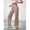 imageSOLY HUX Womens Sweatpants High Waisted Straight Leg Pants Drawstring Fall Casual TrousersSolid Khaki