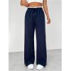 imageSOLY HUX Womens Wide Leg Sweatpants Y2k Streetwear Casual High Waisted Baggy Track PantsDark Blue