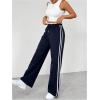 imageSOLY HUX Womens Wide Leg Sweatpants Y2k Streetwear Casual High Waisted Baggy Track PantsDark Blue