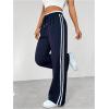 imageSOLY HUX Womens Wide Leg Sweatpants Y2k Streetwear Casual High Waisted Baggy Track PantsDark Blue