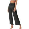 imageSOLY HUX Womens Sheer Pants High Waist Wide Leg Beach Swimwear Bikini Cover Up PantsSolid Black