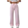 imageSOLY HUX Womens Sweatpants High Waisted Straight Leg Pants Drawstring Fall Casual TrousersSolid Pink