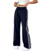 imageSOLY HUX Womens Wide Leg Sweatpants Y2k Streetwear Casual High Waisted Baggy Track PantsDark Blue