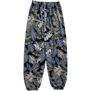 imageSOLY HUX Womens Tropical Print Pants Elastic High Waisted Boho Casual Joggers PantsMulticoloured Floral
