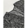 imageSOLY HUX Womens Paisley Print Blouse 34 Sleeve Cardigan Kimono Coverup Oversized Open Front Shirt TopsBlack Paisley