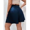 imageSOLY HUX Womens Plus Size Shirred Elastic High Waisted Wide Leg ShortsPure Navy Blue