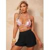 imageSOLY HUX Swim Cover Up Shorts for Women Sheer Split Bikini Shorts Beach SwimwearSolid Black