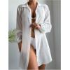 imageSOLY HUX Swim Cover Up for Women Button Down Long Sleeve Split Sheer Kimono Beachwear Swimsuit