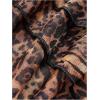 imageSOLY HUX Womens Leopard Print Cover Up Skirts Layered Ruffle Tie Side Wraps BeachwearBrown Leopard