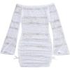 imageSOLY HUX Girls Off The Shoulder Long Sleeve Cover Up Dress Beach Vacation ClothesSolid White