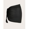 imageSOLY HUX Womens Beach Wrap Skirt Bikini Swimsuit Sarong Cover Ups Summer BeachwearPure Black