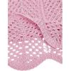 imageSOLY HUX Toddler Girls Color Cable Knit Swimsuit Cover up Short Beach Cami DressPlain Pink
