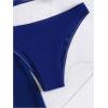 imageSOLY HUX Womens 3 Piece Swimsuit Bandeau Bikini Sets Bathing Suit with Cover Up PantsPure Royal Blue