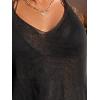 imageSOLY HUX Womens Cover Up Dress Halter Drawstring Side Backless Swimsuit Bathing Suit Solid Black Small