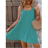 imageSOLY HUX Womens Cover Up Dress Sleeveless Summer Beach Swimsuit Bathing SuitPlain Cadet Blue