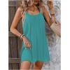 imageSOLY HUX Womens Cover Up Dress Sleeveless Summer Beach Swimsuit Bathing SuitPlain Cadet Blue