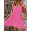 imageSOLY HUX Womens Cover Up Dress Sleeveless Summer Beach Swimsuit Bathing SuitPlain Hotpink