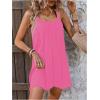 imageSOLY HUX Womens Cover Up Dress Sleeveless Summer Beach Swimsuit Bathing SuitPlain Hotpink