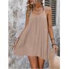 imageSOLY HUX Womens Cover Up Dress Sleeveless Summer Beach Swimsuit Bathing SuitPlain Khaki
