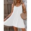 imageSOLY HUX Womens Cover Up Dress Sleeveless Summer Beach Swimsuit Bathing SuitPlain White