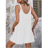 imageSOLY HUX Womens Cover Up Dress Sleeveless Summer Beach Swimsuit Bathing SuitPlain White