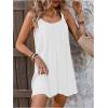 imageSOLY HUX Womens Cover Up Dress Sleeveless Summer Beach Swimsuit Bathing SuitPlain White