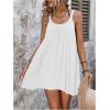 imageSOLY HUX Womens Cover Up Dress Sleeveless Summer Beach Swimsuit Bathing SuitPlain White