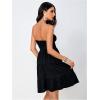 imageSOLY HUX Womens Tube Top Dresses for Women Beach Cover Ups Strapless Mini Dress Basic Solid SundressPlain Black