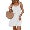 imageSOLY HUX Womens Cover Up Dress Sleeveless Summer Beach Swimsuit Bathing SuitPlain White