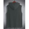 imageSOLY HUX Mens Plus Size Sleeveless Hooded Tank Top Summer Hoodies Vest Muscle Gym Big and Tall TopsPlain Dark Grey