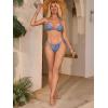 imageSOLY HUX Womens Bikini Sets Bathing Suits Sexy High Waisted Two Piece Swimsuits Cute Triangle String BikinisRoyal Blue