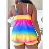 imageSOLY HUX Womens Plus Size Tankini Swimsuits Ombre Two Piece Bathing Suit with Boyshorts SetMulticoloured