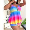 imageSOLY HUX Womens Plus Size Tankini Swimsuits Ombre Two Piece Bathing Suit with Boyshorts SetMulticoloured