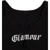 imageSOLY HUX Womens Y2K Sexy Tank Top Strapless Sleeveless Graphic Split Crop Tops VestBlack Graphic