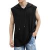 imageSOLY HUX Mens Plus Size Sleeveless Hooded Tank Top Summer Hoodies Vest Muscle Gym Big and Tall TopsBlack