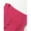 imageSOLY HUX Womens Lace Trim Button Down Tank Top Sexy Scoop Neck Fitted Vest Crop Tops Y2k Going Out ShirtsHot Pink