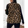 imageSOLY HUX Womens Plus Size Faux Fur Leopard Print V Neck Sleeveless Button Front Vest JacketGinger Leopard